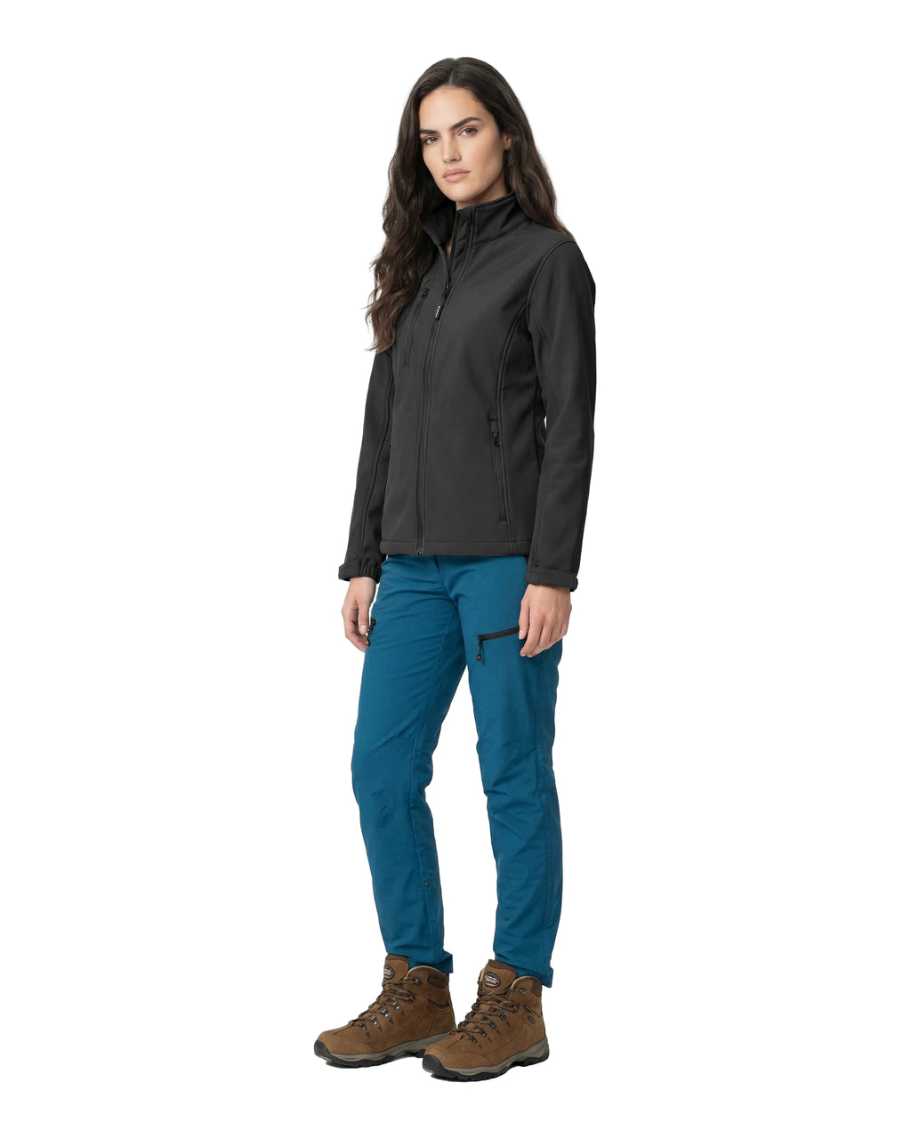 Softshelljacke Damen wasserdicht atmungsaktiv Arbeitsjacke mit Stehkragen Dublin