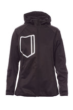 Damen Softshelljacke mit praktischen Taschen für Arbeit und Freizeit in Schwarz