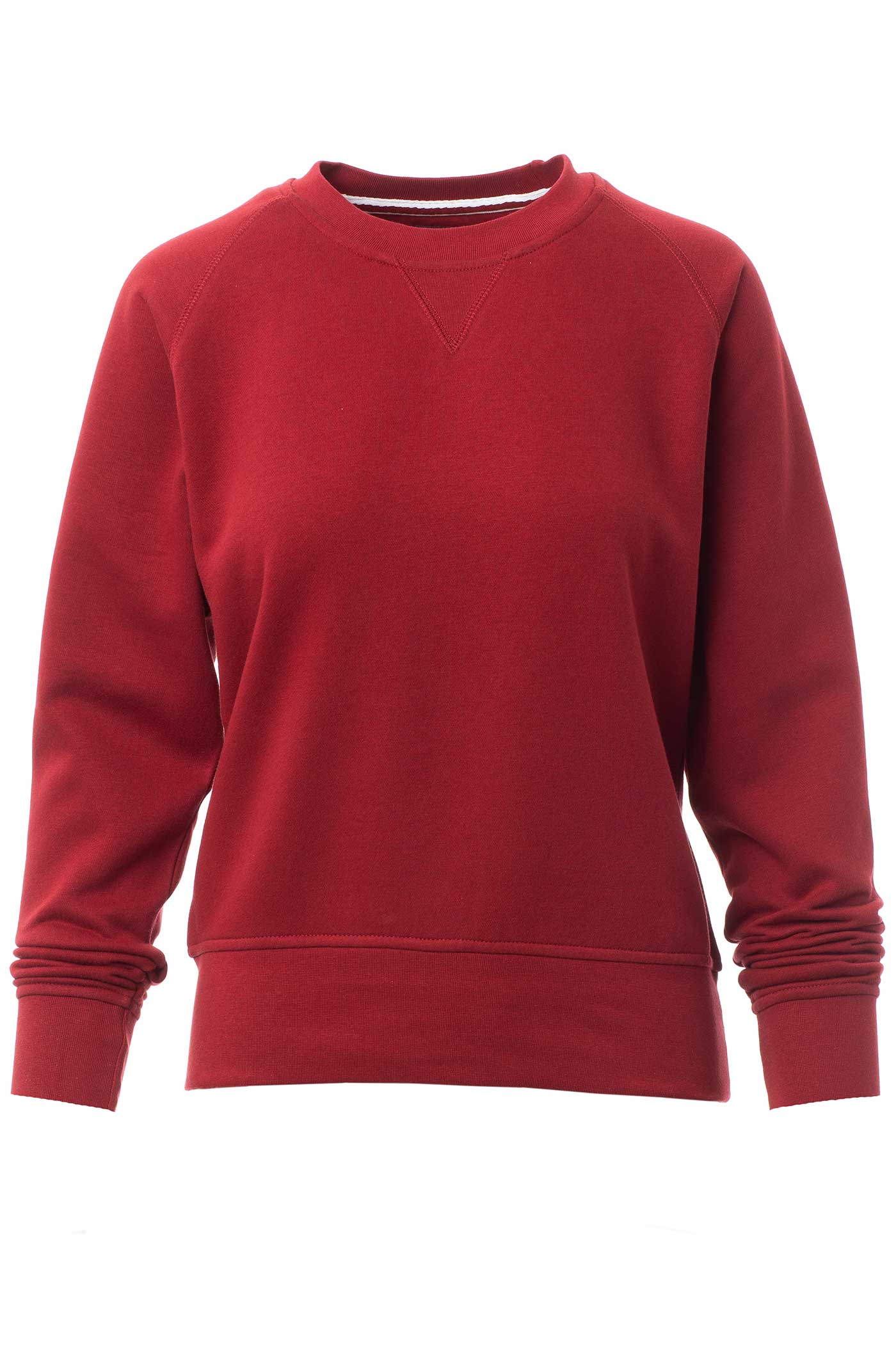 Damen Basic Sweatshirt Bordeaux