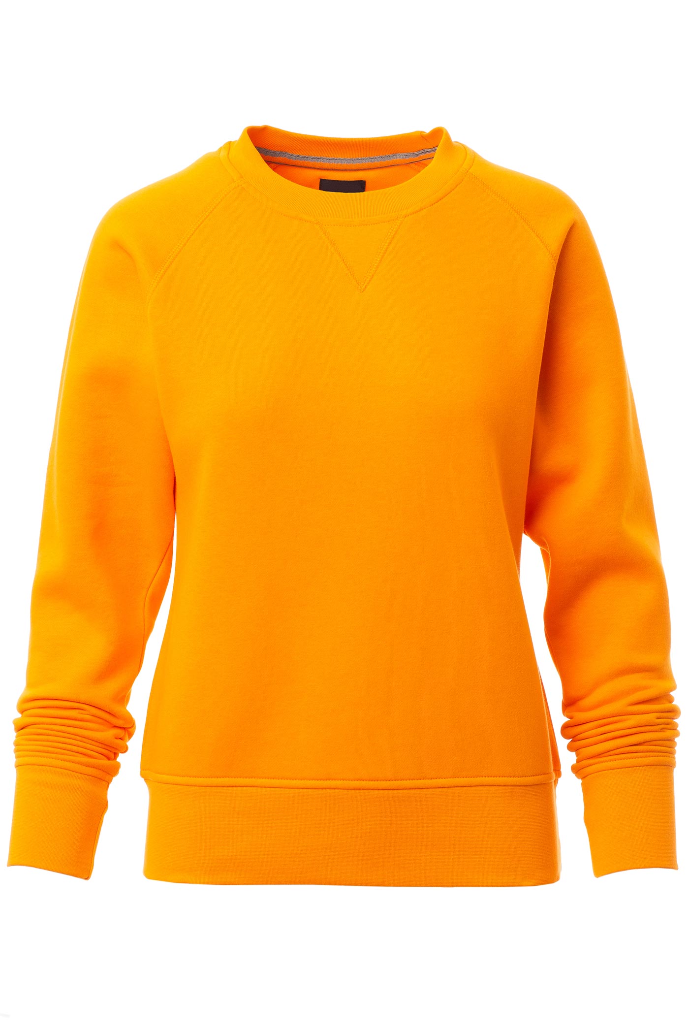 Damen Basic Sweatshirt Orange