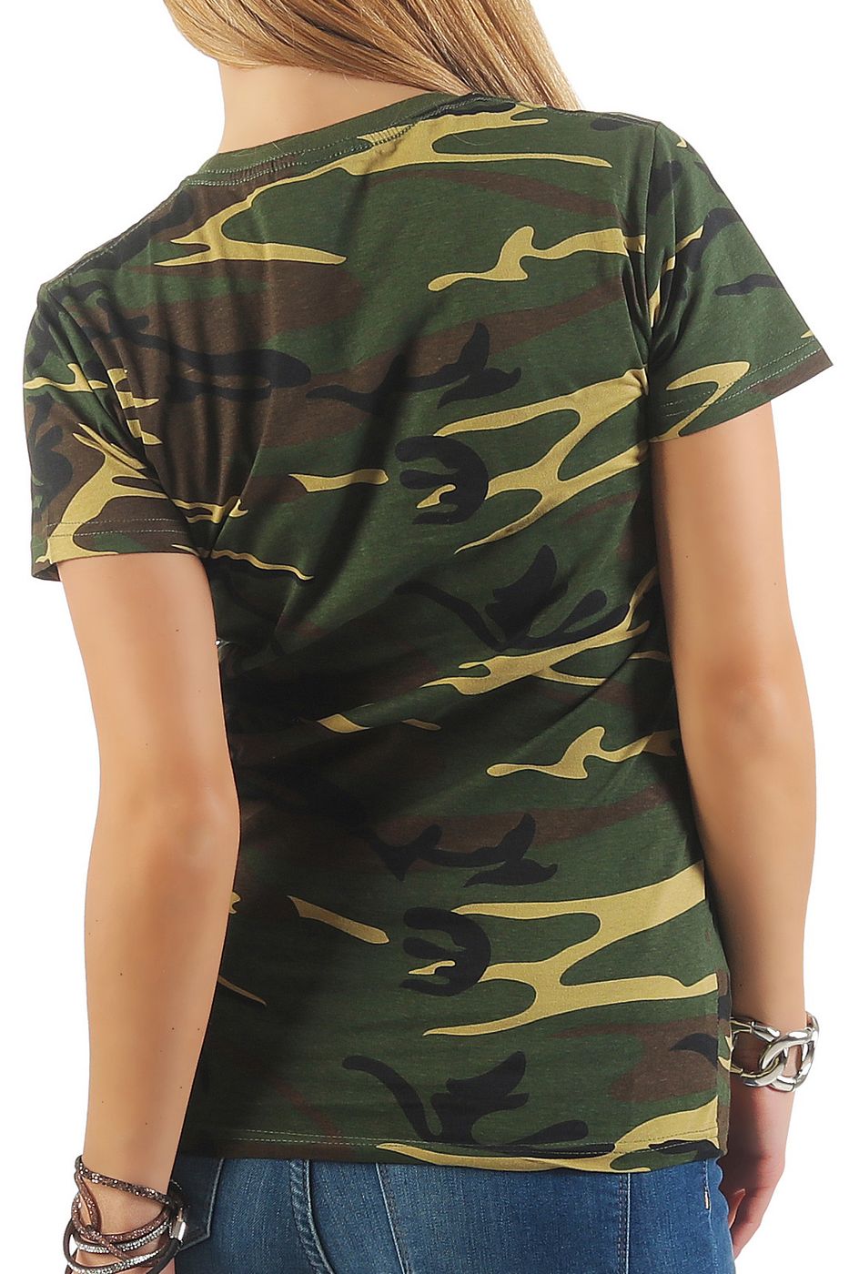 Damen Camouflage T-Shirt Sunset