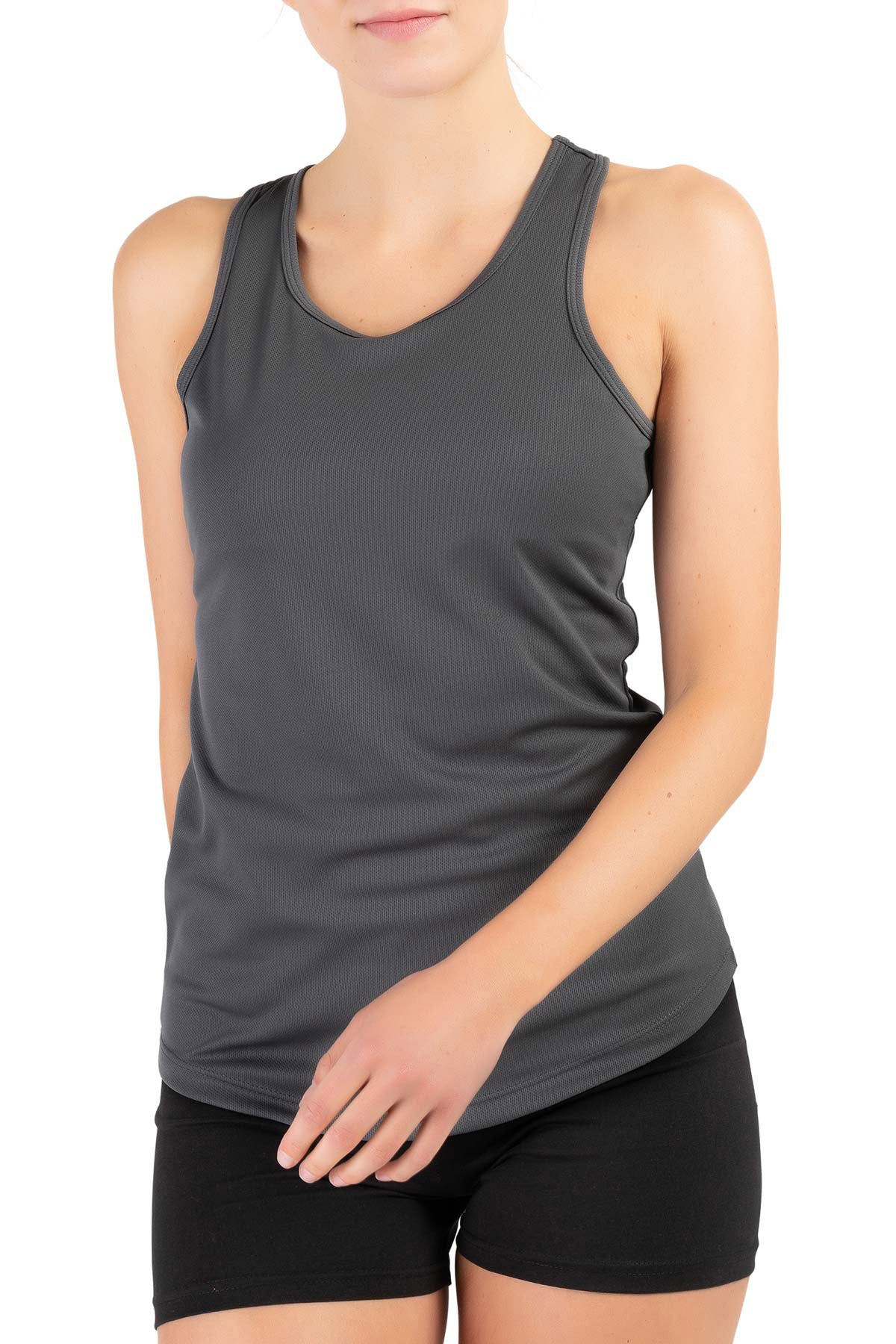 Damen Sport Tanktop Anthrazit