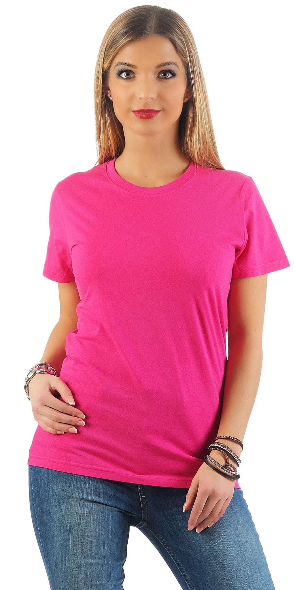 Damen Basic T-Shirt Sunset