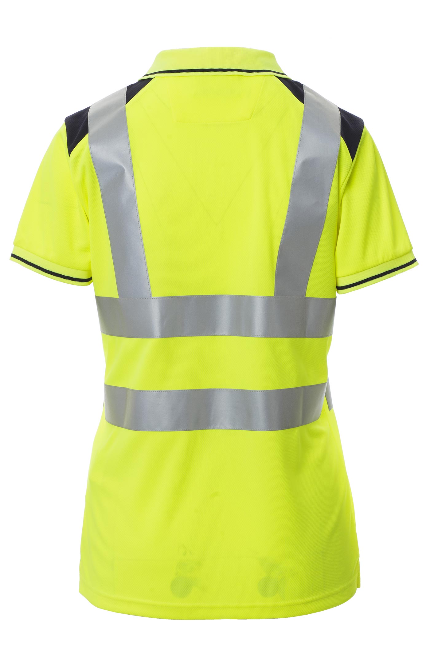 Warnschutz-Poloshirt mit Reflexstreifen fuer Frauen