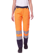 Damen Warnschutzhose Arbeitshose Orange / Gelb Charter