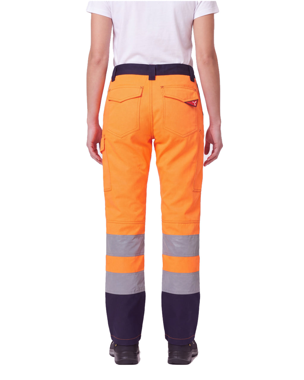 Damen Warnschutzhose Arbeitshose Orange / Gelb Charter