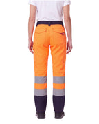 Damen Warnschutzhose Arbeitshose Orange / Gelb Charter