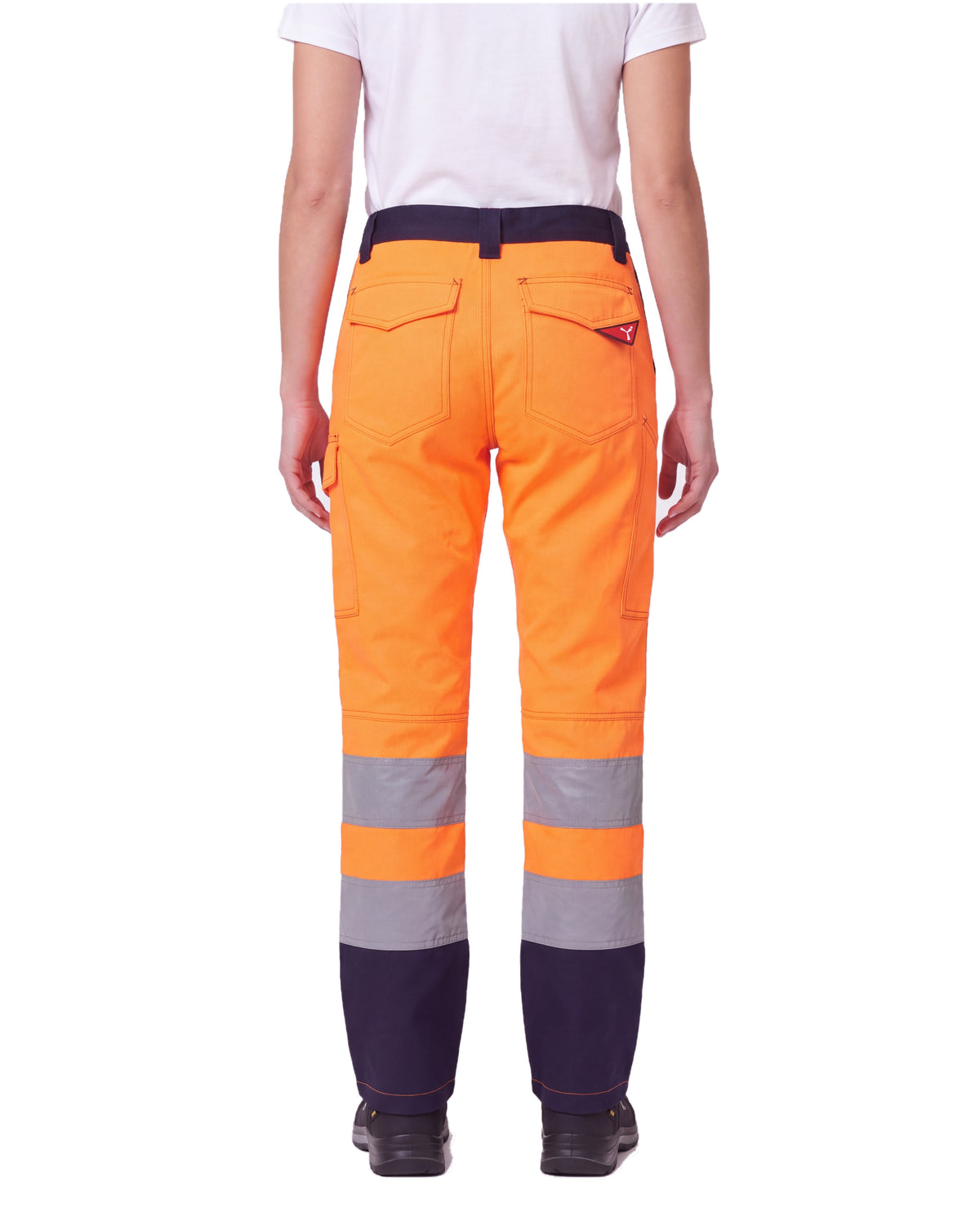 Damen Warnschutzhose Arbeitshose Orange / Gelb Charter