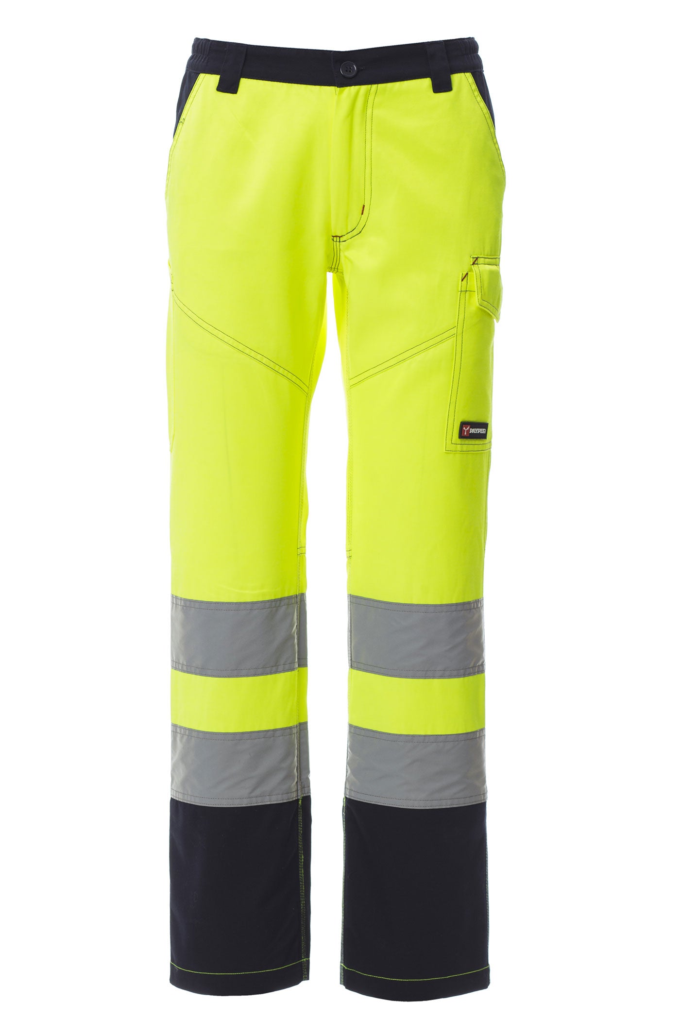 Warnschutzhosen Gelb mit Taschen