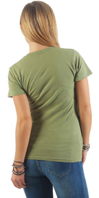 Damen Basic T-Shirt Sunset