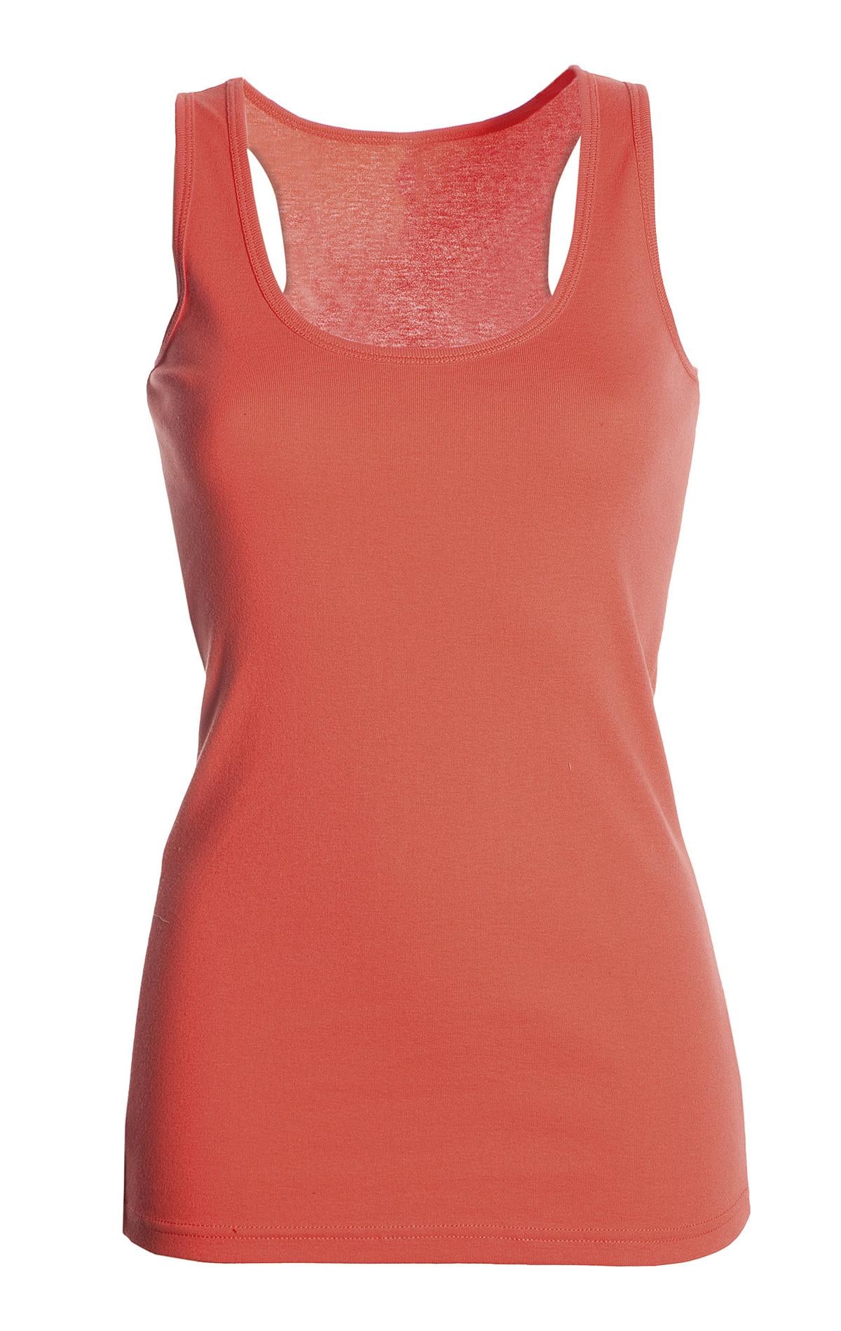Damen Tanktop aus Baumwolle in Orange