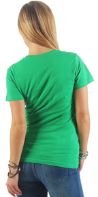 Damen Basic T-Shirt Sunset