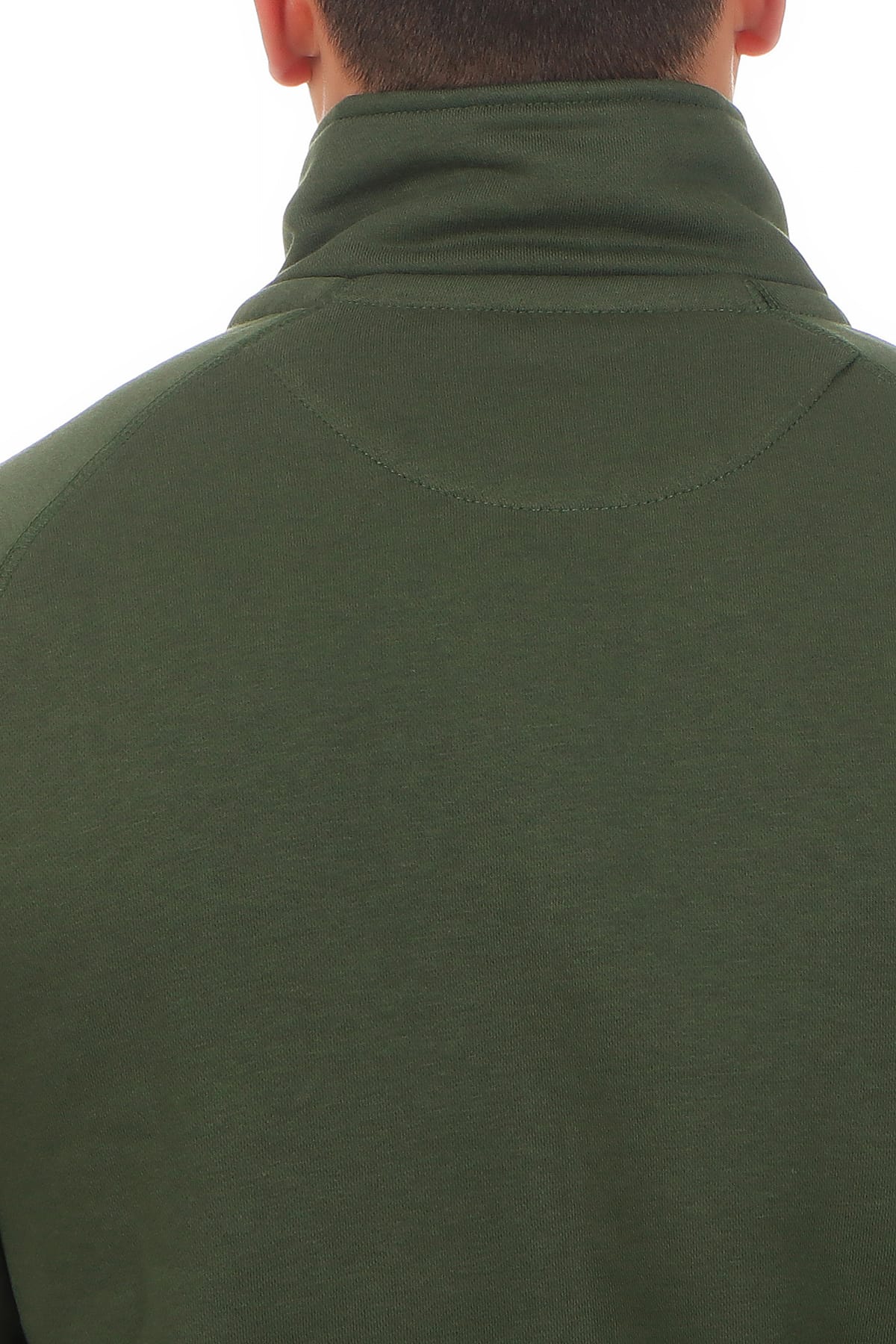 Männer Arbeitsjacke aus Stoff in Grün