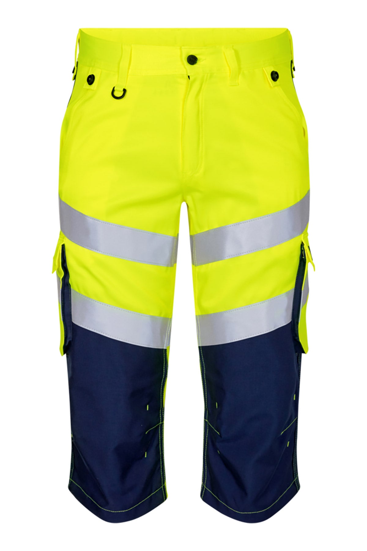 Herren 3/4 Warnschutzhose Safety Light