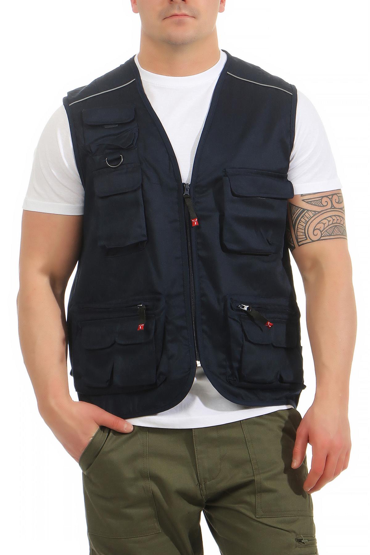 Herren Outdoor Weste in Dunkelblau