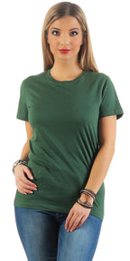 Damen Basic T-Shirt Sunset