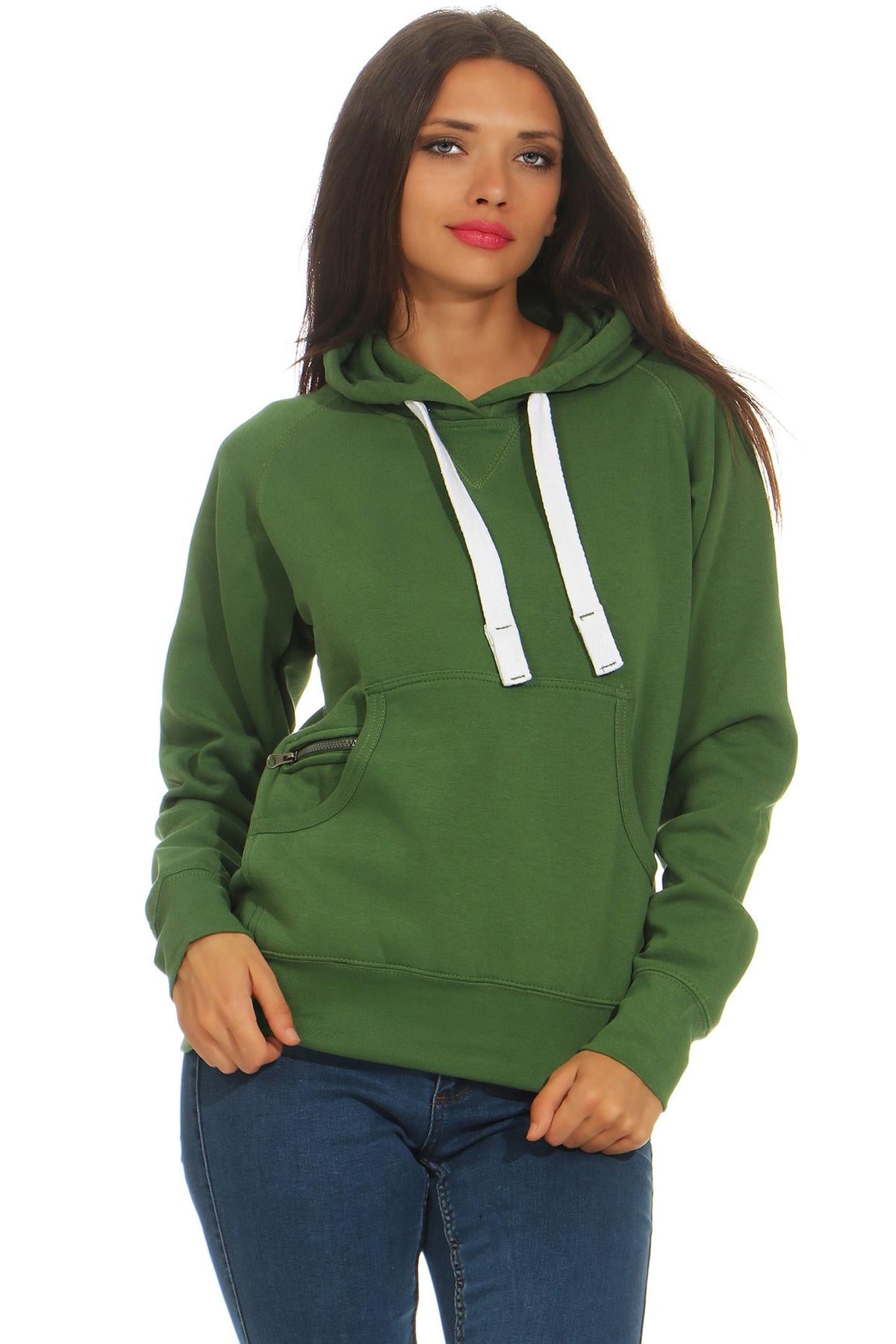Grasgrüner Pullover für Damen