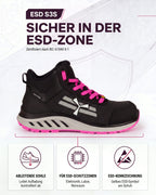 ESD Arbeitsschuh knöchelhoch leicht S3S X-Mars Mid