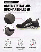 ESD Sicherheitsschuh S3S mit Kunststoffkappe Leder X-Moon