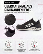 ESD Sicherheitsschuh S3S mit Kunststoffkappe Leder X-Moon