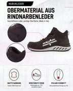 ESD Sicherheitsschuh S3S metallfrei knöchelhoch X-Moon Mid