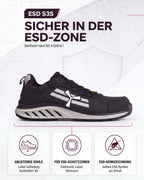 ESD Sicherheitsschuh Arbeitsschuh S3S sportlich leicht X-Mars
