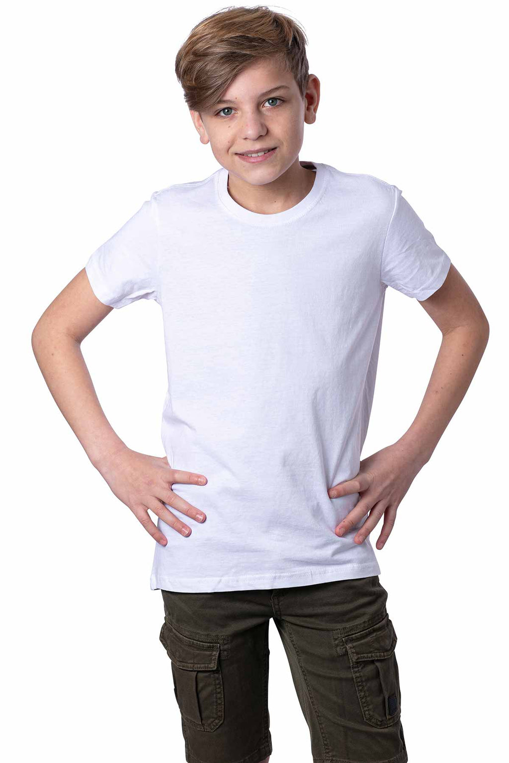 Jungen T-Shirt Basic Weiß