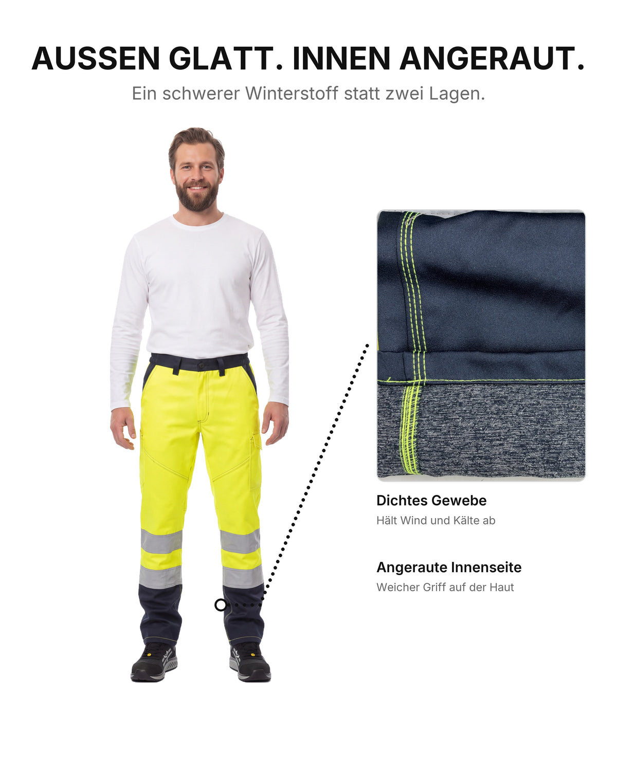 Herren Warnschutzhose Winter Charter
