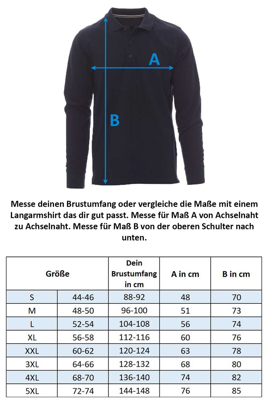 Herren Poloshirt lange Ärmel Langarmshirt Florence