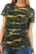 Damen Camouflage T-Shirt Sunset