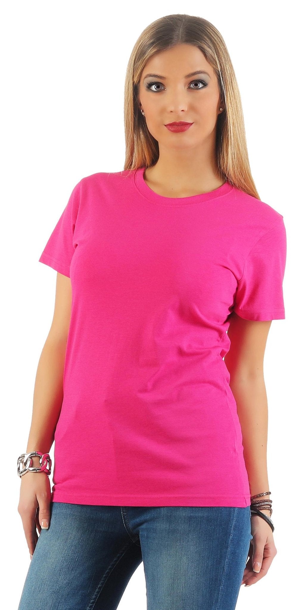 Damen Basic T-Shirt Sunset