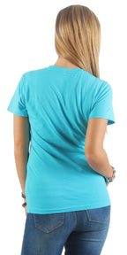 Damen Basic T-Shirt Sunset
