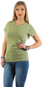 Damen Basic T-Shirt Sunset