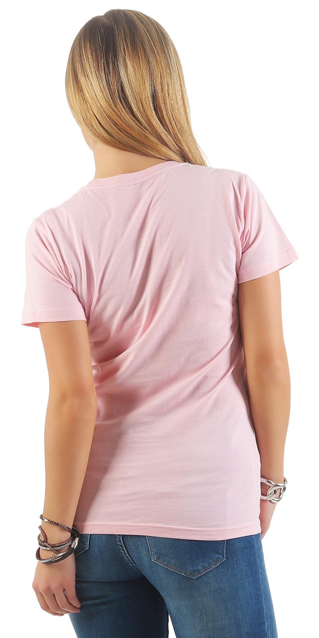 Damen Basic T-Shirt Sunset