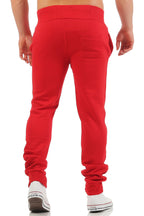 Herren Sweathose aus Baumwolle bequem warm in Rot