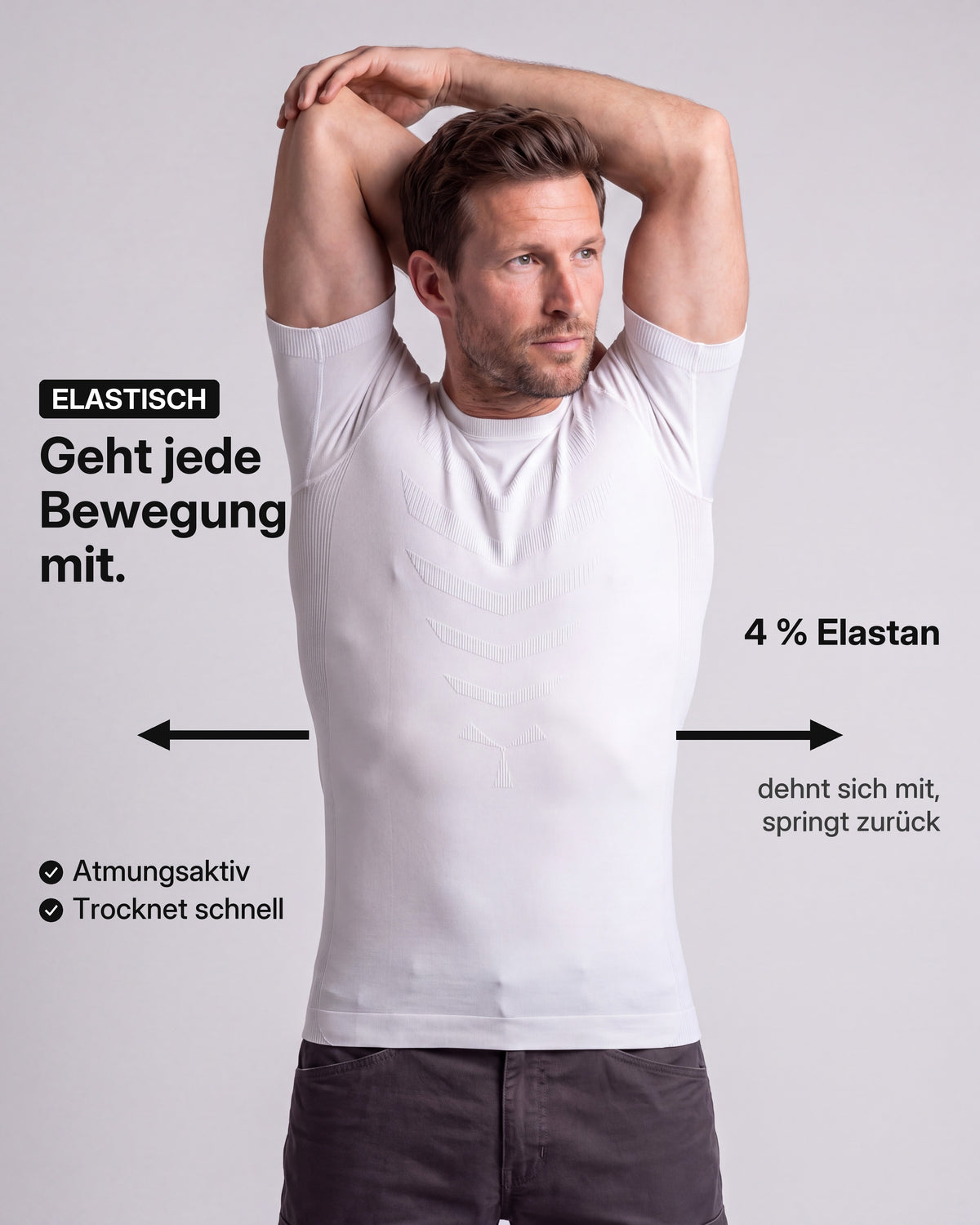 Herren Funktionsunterhemd Kurzarm nahtlos – TPlay SS