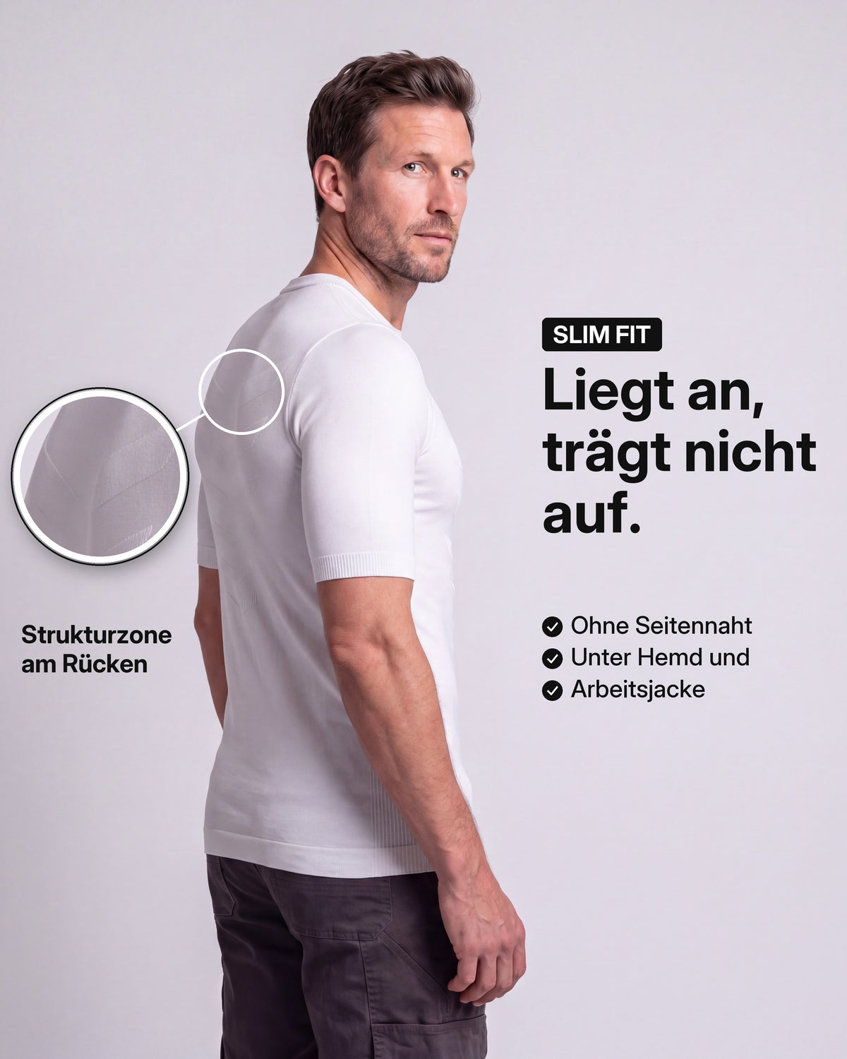 Herren Funktionsunterhemd Kurzarm nahtlos – TPlay SS