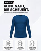Herren Funktionsshirt Langarm nahtlos mit Rundhals – TPlay LS