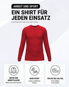 Funktionsshirt Herren Langarm TPlay LS in Rot