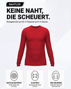 Herren Funktionsshirt Langarm nahtlos mit Rundhals – TPlay LS