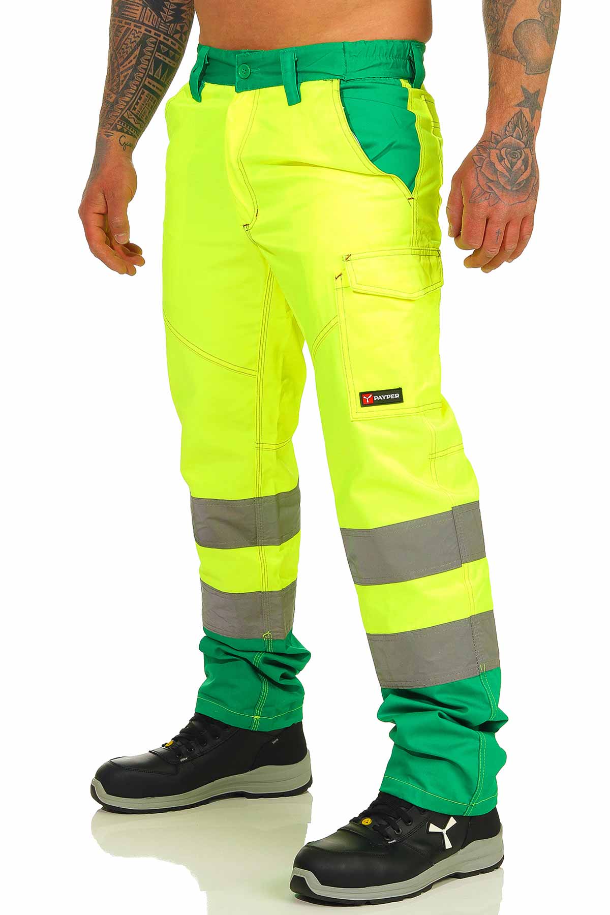 Hose in Warnschutzfarben