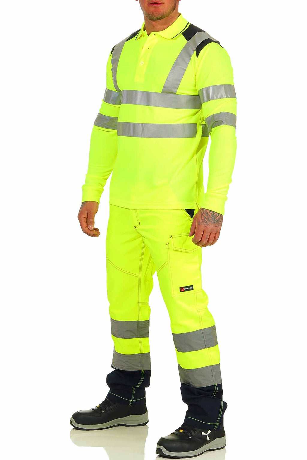 Gelbe Warnschutzhose