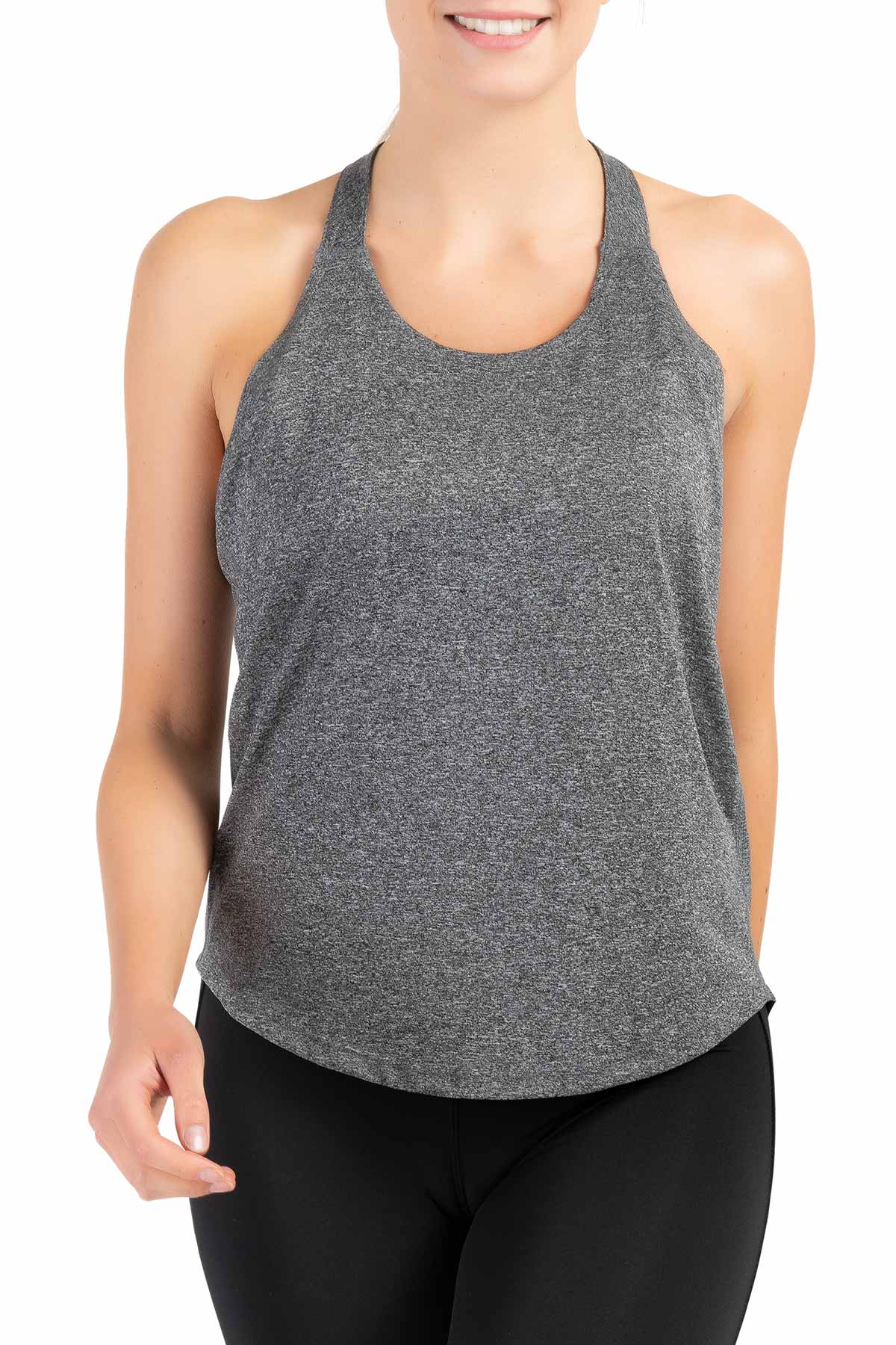Damen Tank Top Sport Shirt mit tiefem Rückenausschnitt TR028