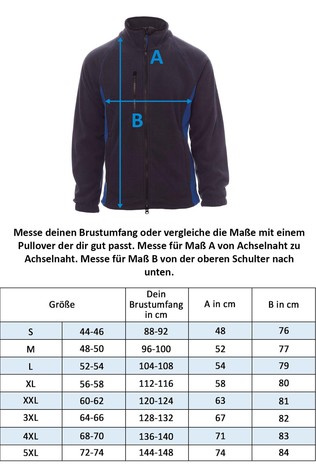Herren zweifarbige Fleecejacke Aspen