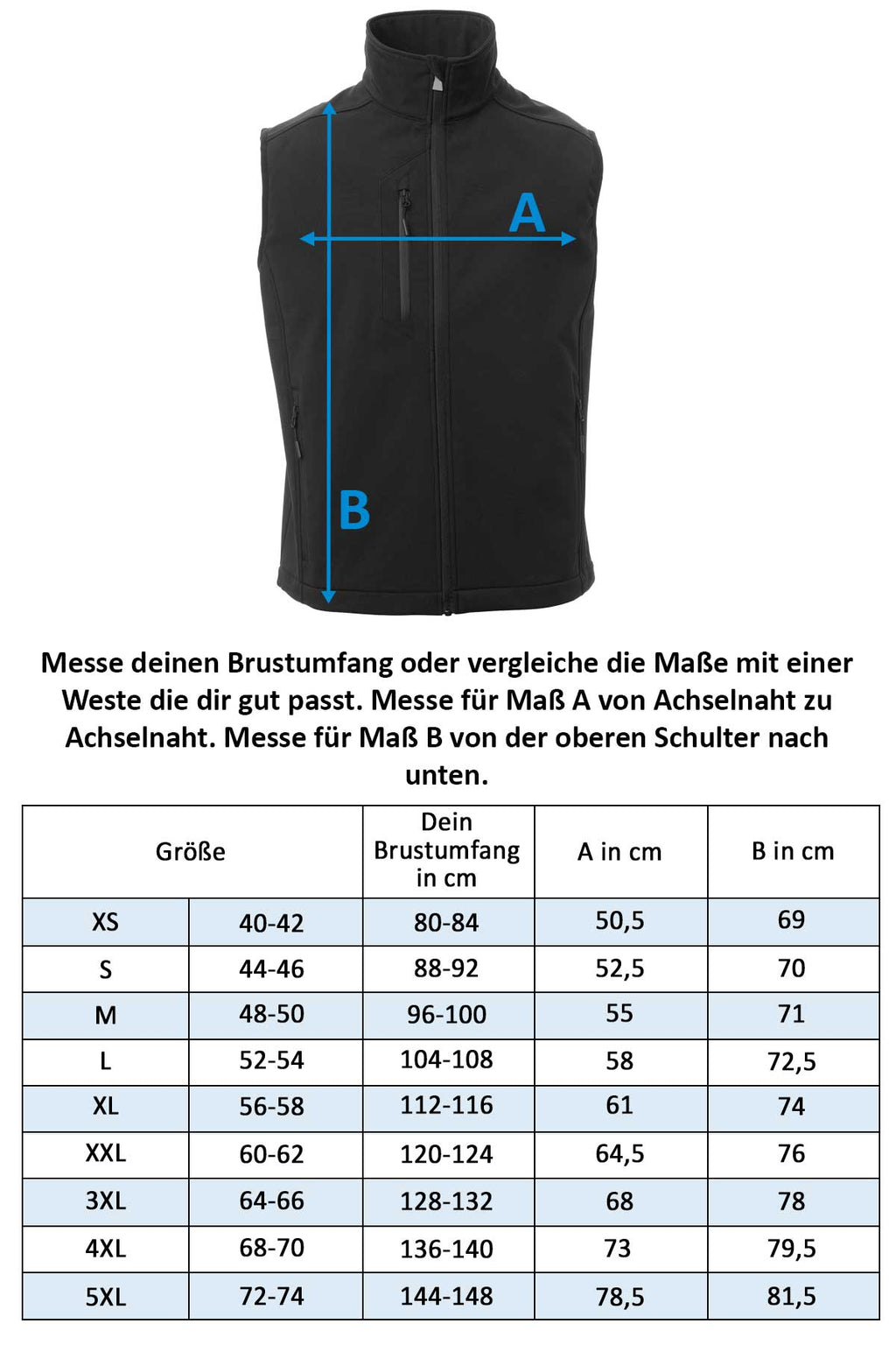 Herren Arbeitsweste mit regulierbarer Taille Softshellweste Cork