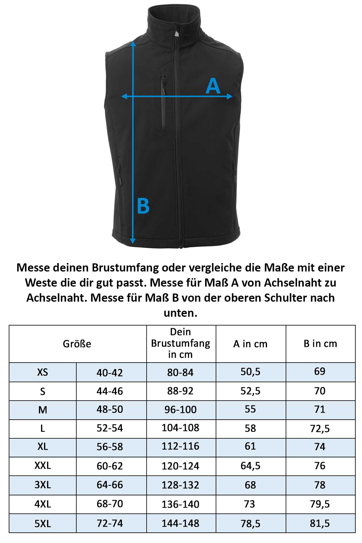 Herren Arbeitsweste mit regulierbarer Taille Softshellweste Cork