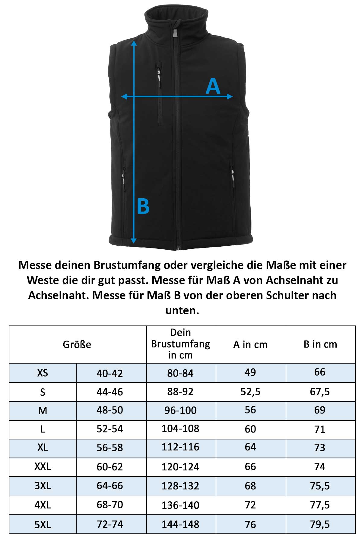 Herren Arbeitsweste mit Stehkragen wattierte Softshellweste Gale Pad Vest