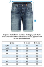 Herren kurze Jeans Hose Bermuda, Haka