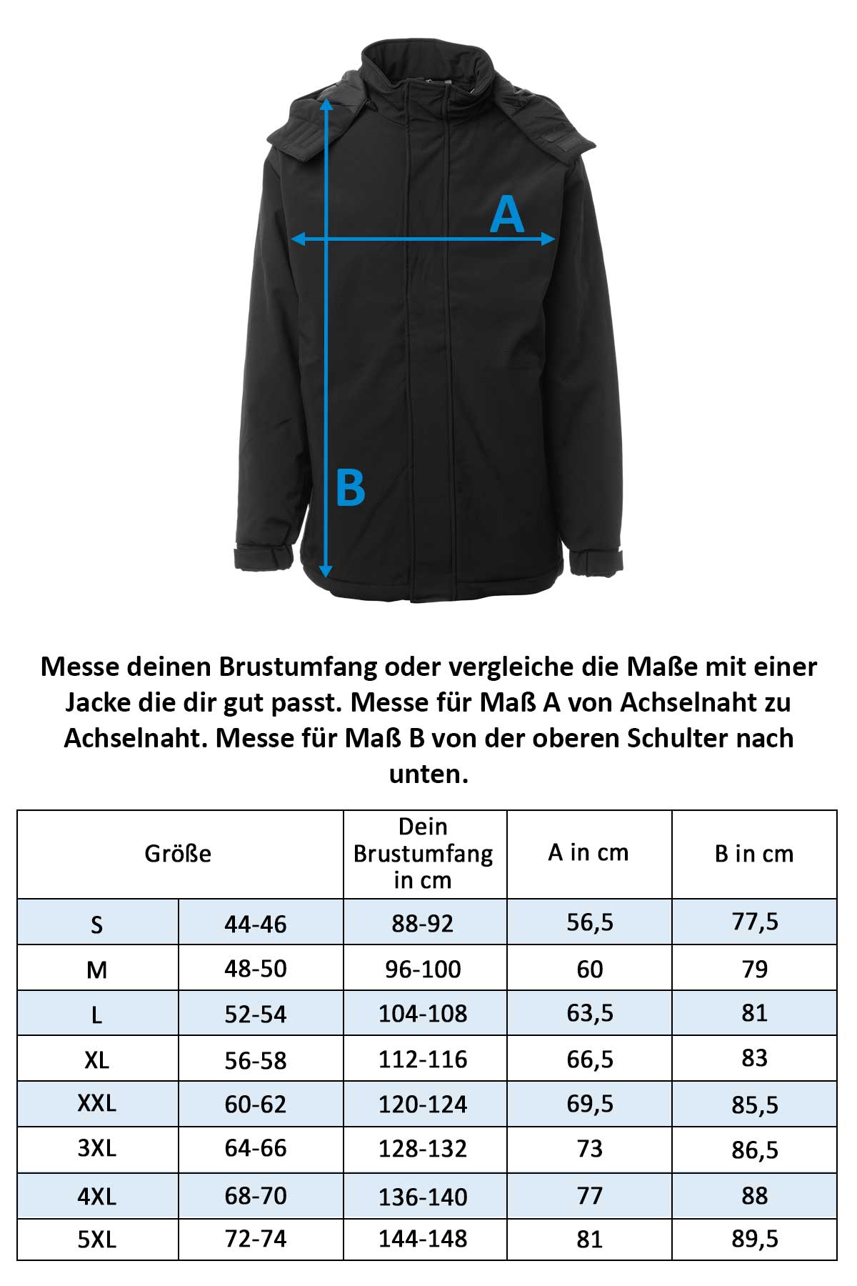 Herren gefütterte Winterjacke mit Klettverschluss & Reißverschluss Softshelljacke Nordet