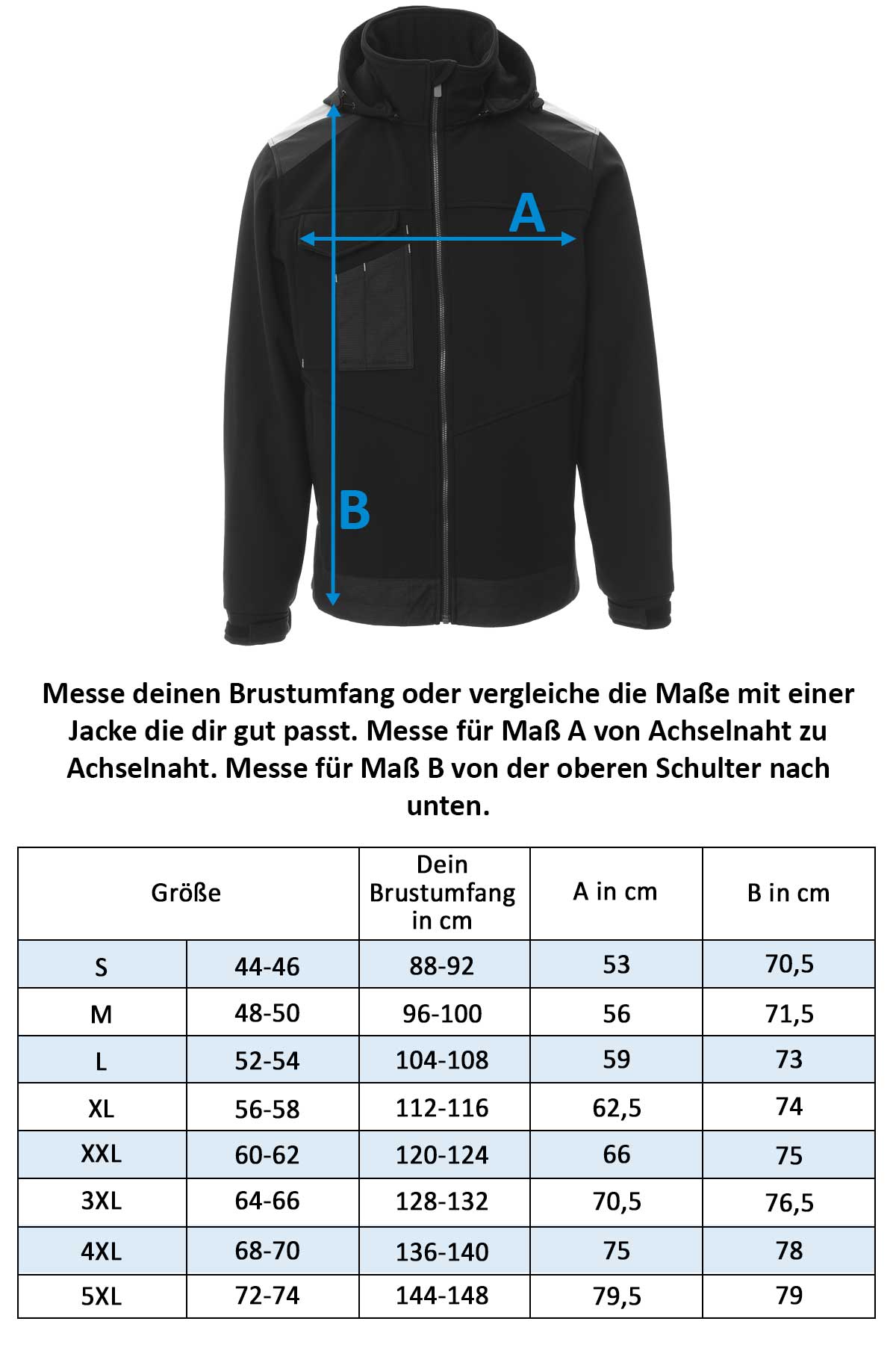 Herren Softshelljacke mit Multifunktionstaschen Arbeitsjacke Performer 2.0